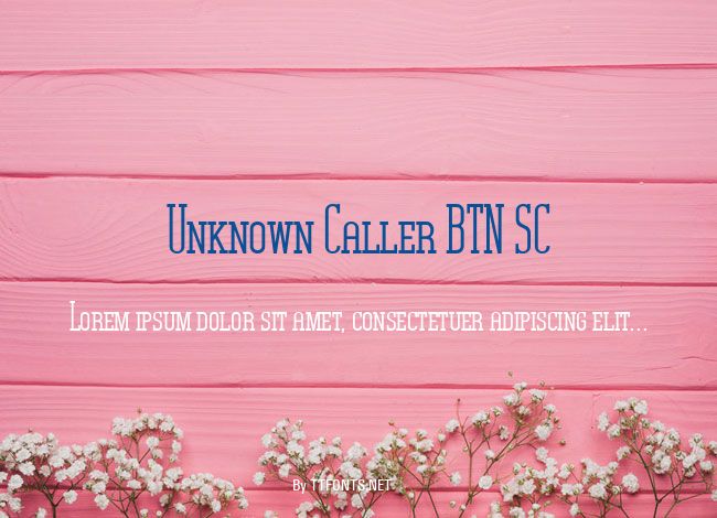 Unknown Caller BTN SC example